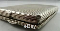 Antique 19 Th Century Imperial Russian Solid Silver Cigarette Case, Moscow