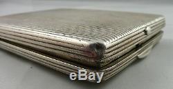 Antique 19 Th Century Imperial Russian Solid Silver Cigarette Case, Moscow