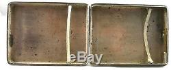 Antique 19 Th Century Imperial Russian Solid Silver Cigarette Case, Moscow