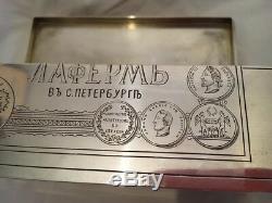 Antique 19 cent Imperial Russian Silver Tromple Loeil Cigar box, circa 1886