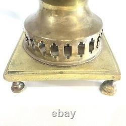 Antique 19th Century Imperial Russian Brass Tea Samovar Urn 18 Tall with Marking