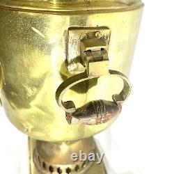 Antique 19th Century Imperial Russian Brass Tea Samovar Urn 18 Tall with Marking