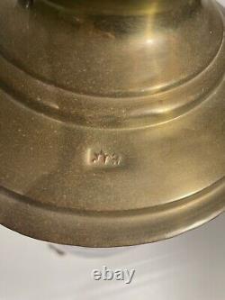 Antique 19th Century Imperial Russian Brass Tea Samovar Urn 18 Tall with Marking