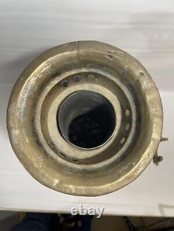 Antique 19th Century Imperial Russian Brass Tea Samovar Urn 18 Tall with Marking