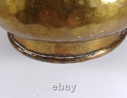 Antique 19th Century Russian Imperial Hammered Brass Copper Jardiniere 6.5X4.25