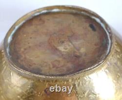 Antique 19th Century Russian Imperial Hammered Brass Copper Jardiniere 6.5X4.25