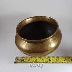 Antique 19th Century Russian Imperial Hammered Brass Copper Jardiniere 6.5X4.25