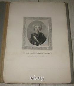 Antique 24 PORTRAITS of RUSSIAN IMPERIAL FAMILY Engravings Portfolio CZAR USSR