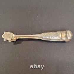 Antique 5 Sugar Tongs Engraved Floral Flowers Imperial Russian Silver 1893