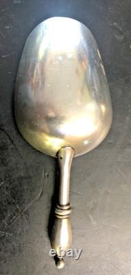 Antique 84 Silver Imperial Russian Dated 1866 Master Salt Spoon