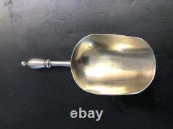 Antique 84 Silver Imperial Russian Dated 1866 Master Salt Spoon