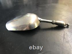 Antique 84 Silver Imperial Russian Dated 1866 Master Salt Spoon