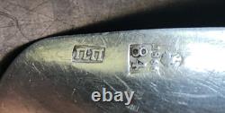Antique 84 Silver Imperial Russian Dated 1866 Master Salt Spoon