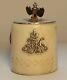 Antique Bone Box Imperial Russian Sterling Silver 84 Double Headed Eagle
