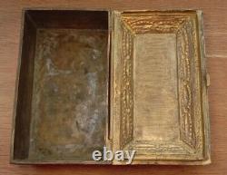 Antique Box Tabernacle Icon Church Orthodox Imperial Russian 1850 Copper