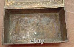 Antique Box Tabernacle Icon Church Orthodox Imperial Russian 1850 Copper