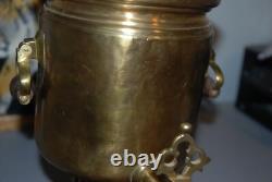 Antique Brass 18 Samovar Water Boiler Coffee Tea Imperial Russian Turkish