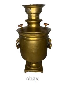 Antique Brass Russian Imperial Samovar Vorontsov Brothers Tula 19th Century 17