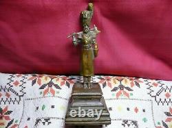 Antique Bronze/Brass 19centhury Imperial Russian Cossack Soldier Statue