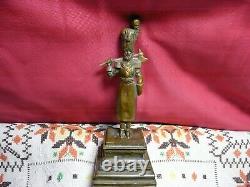 Antique Bronze/Brass 19centhury Imperial Russian Cossack Soldier Statue