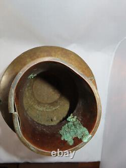 Antique Bronze Imperial Russian Urn with EmblemVaseSignedAs Found