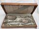 Antique C1817 Imperial Russian Judaica 84 Silver Serving Spoon & Fork Fish Aet