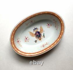 Antique Chinese Export Armorial Porcelain Bowl, Romanov Imperial Russian