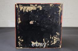 Antique Chinese Red Lacquer Tea Caddy Box with Russian Imperial Double Eagle 19thC