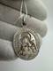 Antique Christian Icon 19th Imperial Russian Silver 84 Mother and St. Job Preach