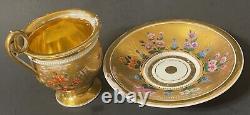 Antique Early 19C Imperial Russian Porcelain Tea Set by F. Gardner