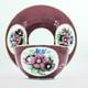 Antique Gardner Imperial Russian Ruby Colour Hand Painted Porcelain Cup & Saucer