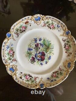 Antique Hand Painted Beautiful Russian Imperial Porcelain Kornilov 9 Plate