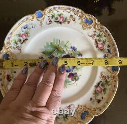 Antique Hand Painted Beautiful Russian Imperial Porcelain Kornilov 9 Plate
