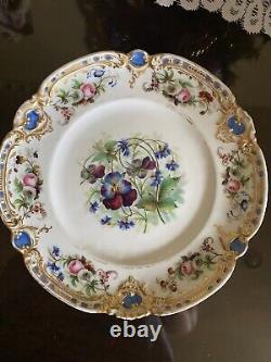 Antique Hand Painted Beautiful Russian Imperial Porcelain Kornilov 9 Plate