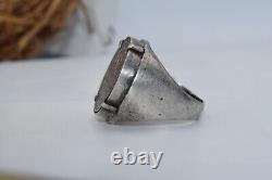 Antique IMPERIAL ring 19t 1915 Men Emperor Tsar Nicholas II coin Silver