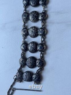 Antique Imperial Bracelet Russian Silver 84