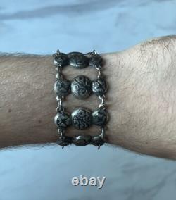Antique Imperial Bracelet Russian Silver 84