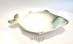 Antique Imperial Empire Russian Kuznetsov Kuznecova Riga Porcelain Fish Tray