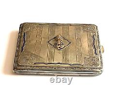 Antique Imperial Faberge Alexandra Feodorovna Cigarette Solid Silver 88 Box