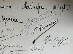 Antique Imperial German Russian Signatures Baron Richthofen Baroness Korff 1898