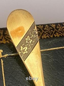 Antique Imperial R. Era Faberge Solid Silver 88 Gilded Spoon & Cup Set with Box