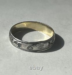 Antique Imperial Ring Kavkaz Niello 1846 Silver 84 Russian