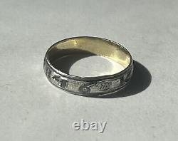 Antique Imperial Ring Kavkaz Niello 1846 Silver 84 Russian