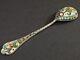 Antique Imperial Russia 84 Silver Cloisonne Enameled Tea Spoon T179A