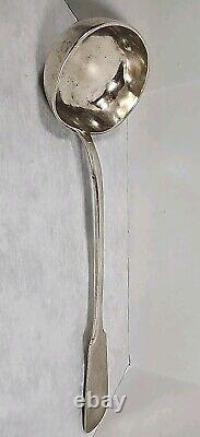 Antique Imperial Russia Russian 84% Silver Spoon Heavy Large Ladle 1878 NK 9oz