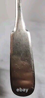 Antique Imperial Russia Russian 84% Silver Spoon Heavy Large Ladle 1878 NK 9oz