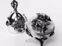 Antique Imperial Russian 1878 Silver 84 Jewish Egg Wild Boars