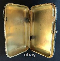Antique Imperial Russian 84 Enameled Silver Cigarette Case (G. Ivanov)