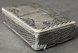 Antique Imperial Russian 84 Niello SIlver Cigarette Case