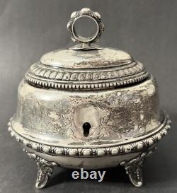 Antique Imperial Russian 84 SIlver Jewelry Box